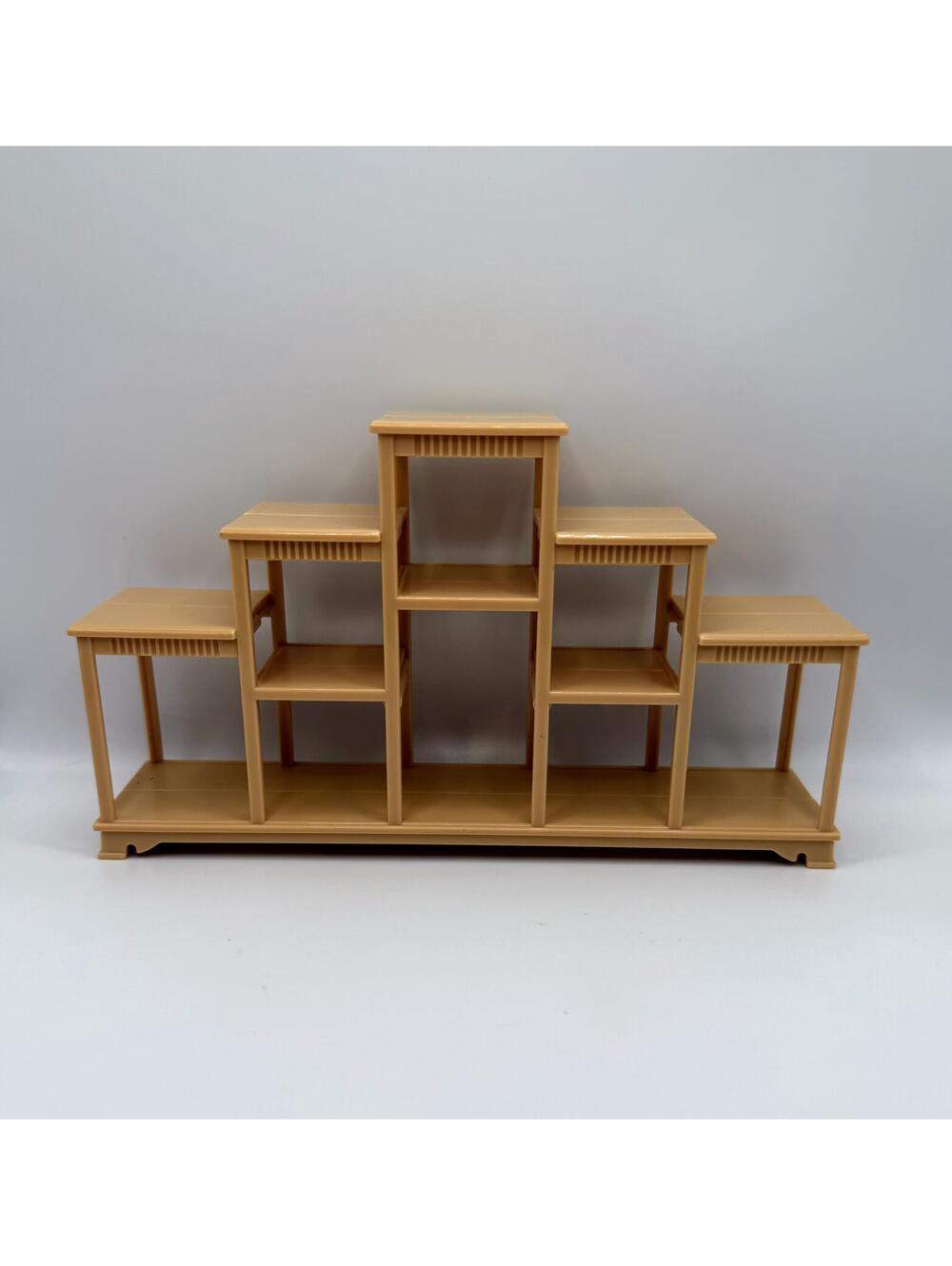 1:12 Scale Miniature Dollhouse Tiered Display Shelf Plant Stand Etagere Beige